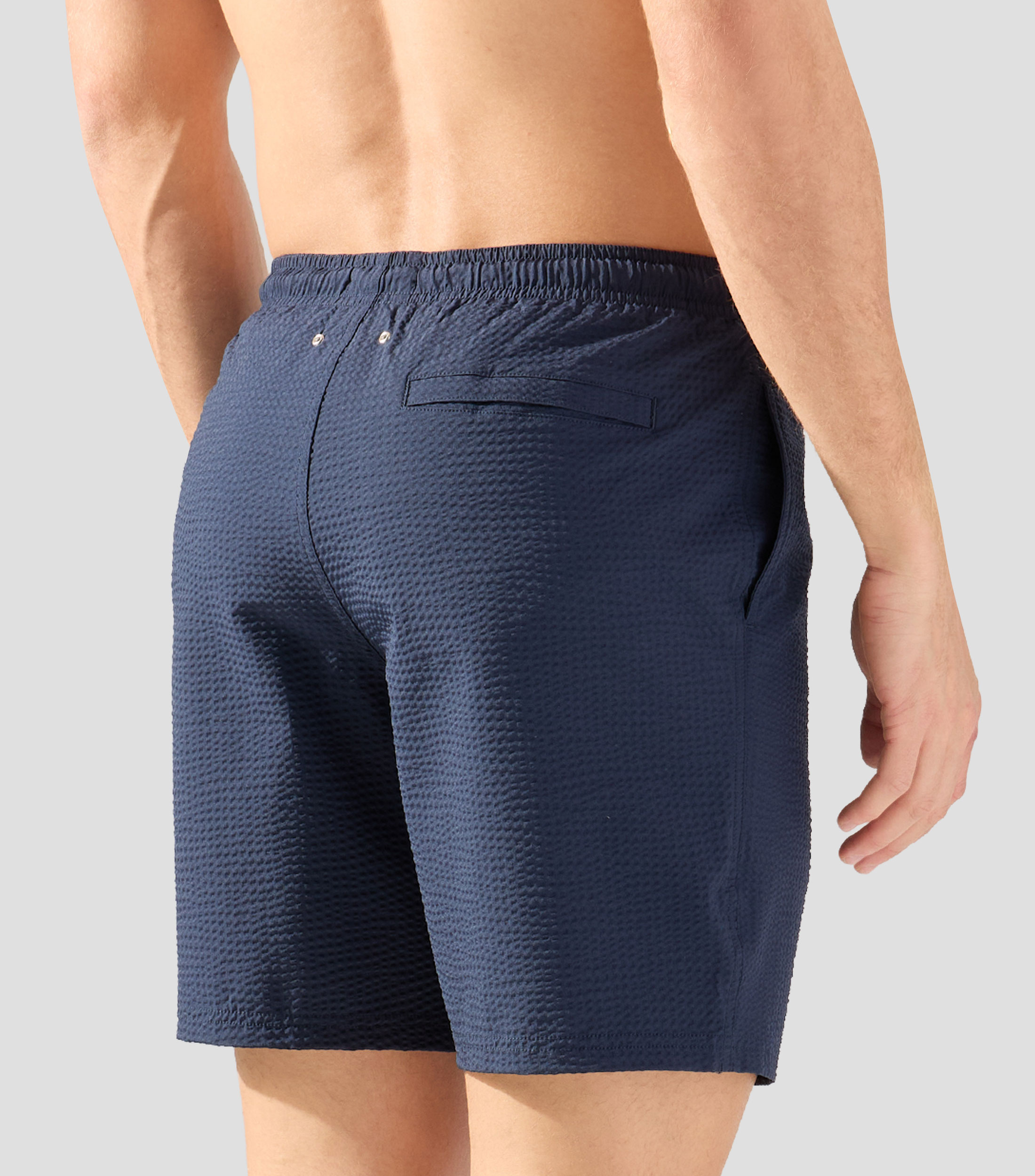 Traje de baño corto liso Hombre